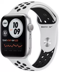 Умные часы Apple Watch Series 6 Nike 44mm Aluminum Silver (MG293) фото