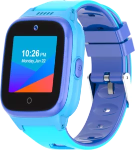 Детские умные часы LeeFine Q27 4G (синий/голубой) фото