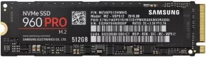 Жесткий диск SSD Samsung 960 PRO NVMe M.2 (MZ-V6P512BW) 512Gb фото