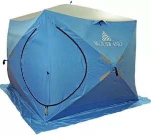Зимняя палатка куб Woodland Ice Fish Double (синий) фото