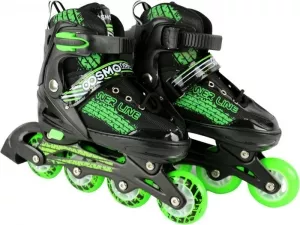 Роликовые коньки Cosmoride Skater (черный/зеленый) фото