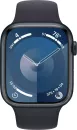 Умные часы Apple Watch Series 9 45 мм (алюминиевый корпус, полуночный/полуночный, спортивный силиконовый ремешок S/M) фото 2