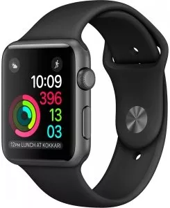 Умные часы Apple Watch Series 2 38mm Space Gray with Black Sport Band (MP0D2) фото