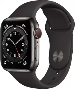 Умные часы Apple Watch Series 6 LTE 40mm Stainless Steel Graphite (M06X3) фото