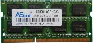 Оперативная память ASint SSA302G08-GDJEC DDR3 PC3-10600 4Gb фото