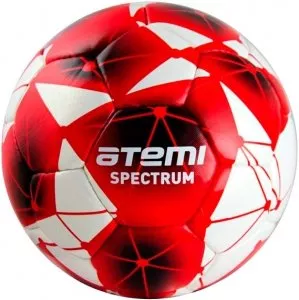 Мяч футбольный Atemi Spectrum PU размер 4 white/red фото