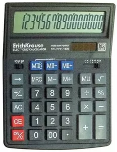 Бухгалтерский калькулятор Erich Krause DC-777-16N / ЕК37776 фото