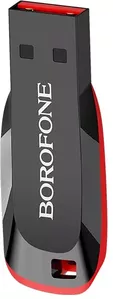 USB Flash Borofone BUD2 32GB (черный/красный) фото