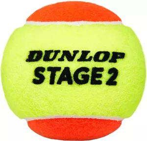 Набор теннисных мячей DUNLOP Stage 2 (3 шт, оранжевый) фото