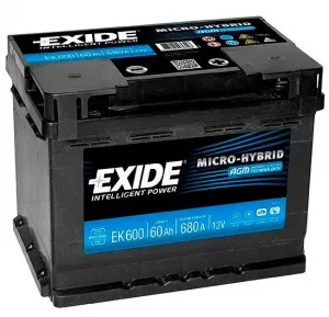 Аккумулятор Exide Micro-Hybrid AGM EK600 (60Ah) фото