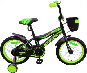 Велосипед детский Favorit Biker 16 (черный/зеленый, 2018) фото
