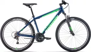 Велосипед Forward Apache 27.5 1.0 Classic р.17 2022 (синий/зеленый) фото