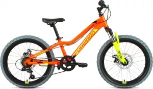 Детский велосипед Forward Twister 20 2.0 D 2022 (ярко-оранжевый/ярко-желтый) фото