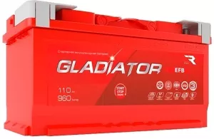 Аккумулятор Gladiator EFB 6СТ-110L(0) (110Ah) фото