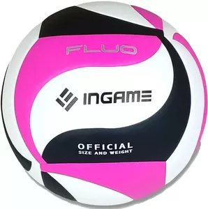 Волейбольный мяч Ingame Fluo (черный/белый/розовый) фото