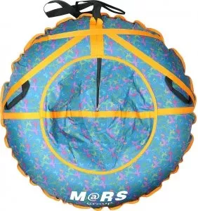 Санки-ватрушка Mars D110 Бабочки изумрудные фото