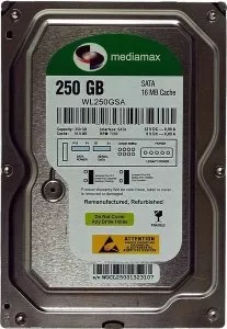 Жесткий диск MediaMax WL250GSA 250Gb фото