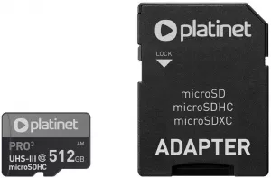 Карта памяти Platinet Pro 3 microSDXC 512Gb (PMMSDX512UIII) фото