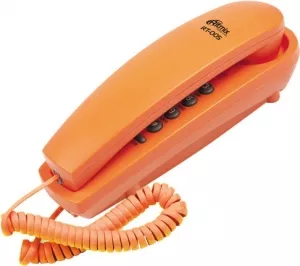 Проводной телефон Ritmix RT-005 (оранжевый) фото