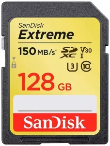 Карта памяти SanDisk Extreme SDXC 128Gb (SDSDXV5-128G-GNCIN) фото