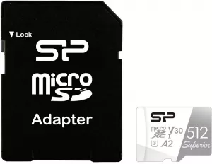 Карта памяти Silicon Power Superior microSDXC 512GB (SP512GBSTXDA2V20SP)  фото