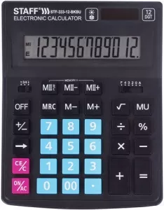 Бухгалтерский калькулятор Staff Plus STF-333-12-BKBU 250461 фото