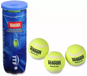 Набор теннисных мячей Teloon Класс В 616Т Р3 (3шт, желтый) фото