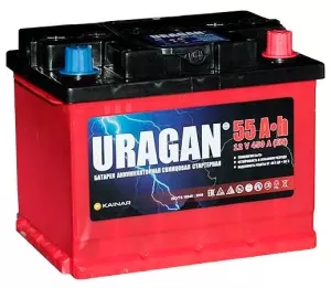 Аккумулятор Uragan R (55Ah) фото