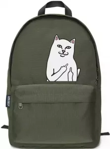 Рюкзак VTRENDE Дерзкий кот (темно-зеленый) фото