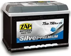 Аккумулятор ZAP Silver Premium R+ (75Ah) фото