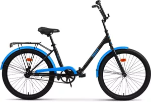 Велосипед AIST Smart 24 1.1 2023 (черный/синий) фото