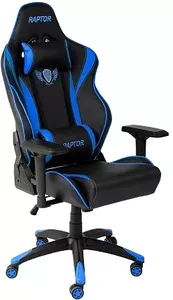 Кресло AksHome Raptor (черный/синий) фото