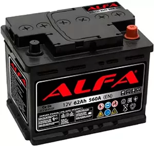 Аккумулятор ALFA Hybrid 62 R (62Ah) фото