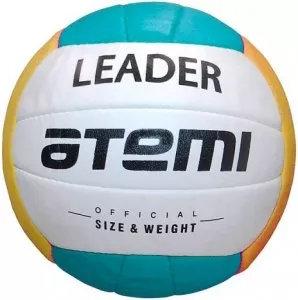 Мяч волейбольный Atemi Leader размер 5 white/blue/yellow фото