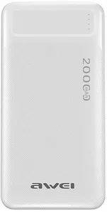 Портативное зарядное устройство Awei P6K 20000mAh (белый) фото