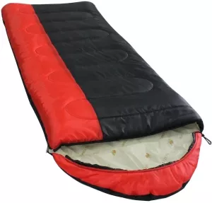 Спальный мешок BalMax Аляска Camping Plus Series -10 (правый молния, красный/черный) фото