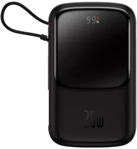 Портативное зарядное устройство Baseus Qpow Pro Digital Display Fast Charge 10000mAh 20W (черный) фото
