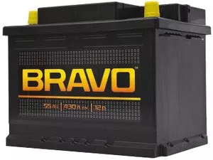 Аккумулятор Bravo 6СТ-55 L (55Ah) фото