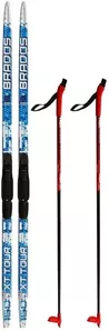 Комплект лыжный БРЕНД ЦСТ Step 190/150 (+/-5 см), крепление SNS, цвет МИКС фото