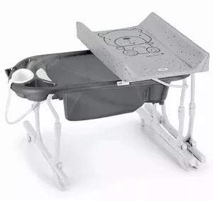 Пеленальный столик Cam Idro Baby Estraibile с ванночкой / C518-C262 (тедди серый/серый) фото