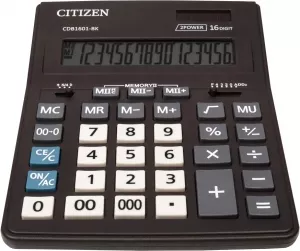 Калькулятор Citizen CDB1601-BK фото