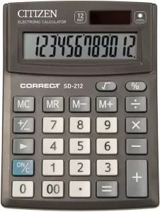 Калькулятор Citizen Correct SD-212 фото