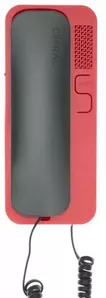 Абонентское аудиоустройство Cyfral Unifon Smart D (красный, с графитовой трубкой) фото