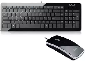 Клавиатура + мышь Delux K1500+M125 Ultra-Slim фото