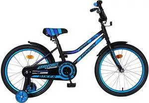 Детский велосипед Favorit Biker 20 2021 (черный/синий) фото