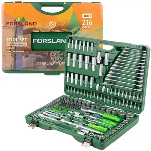 Универсальный набор инструментов Forsland 38841 (216 предметов) фото