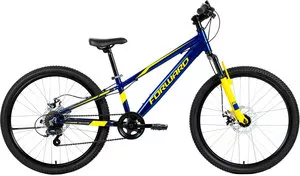 Велосипед Forward Rise 24 2.0 disc 2020 (синий/желтый) фото