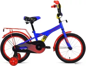 Детский велосипед Forward Crocky 16 2021 (синий/красный) фото