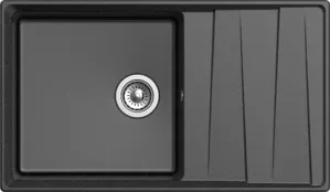 Кухонная мойка GranFest GF-LV-860L (черный) фото