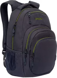 Школьный рюкзак Grizzly RQ-003-31 (черный/салатовый) фото
